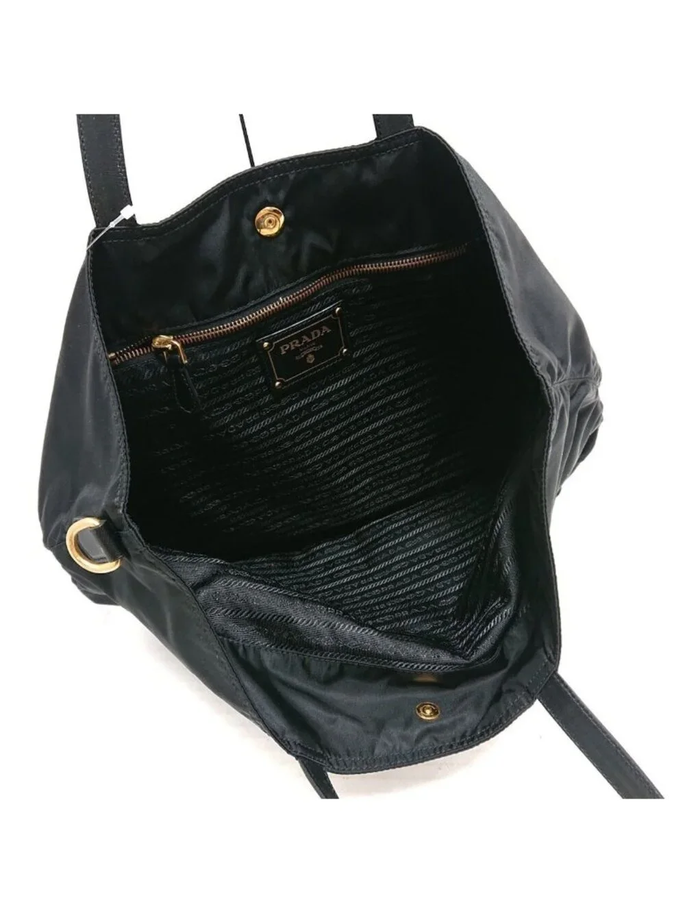 Prada Tote Bag Black Green Multi Leather Tag Bijou Bear